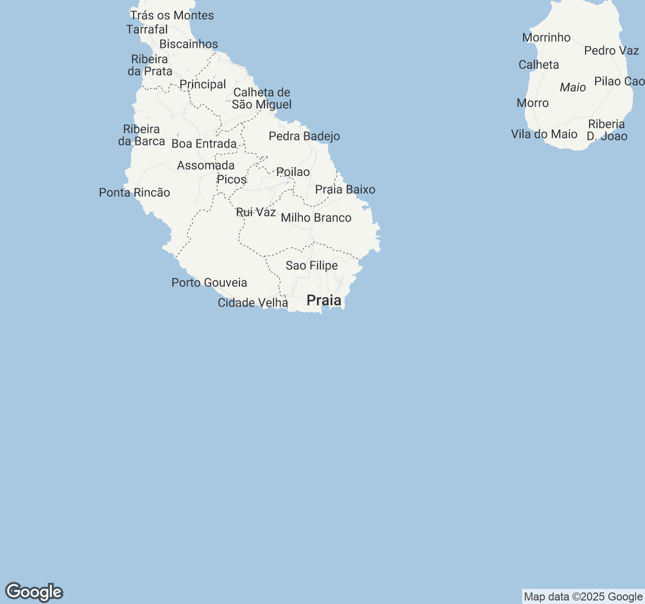 Map of Praia